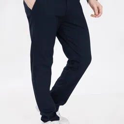 DIVISIVE Men Solid Mid-Rise Relaxed Trousers image 5