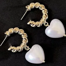 Arzonai Contemporary Half Hoop Earrings-picture-33