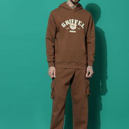 GRIFFEL Men Printed Long Sleeves Mid-Rise Tracksuits-picture-32