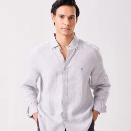MH&Y Comfort Fit Linen Button-Down Collar Casual Shirt-picture-18