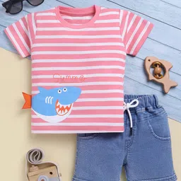 Toonyport Boys Printed Pure Cotton T-shirt with Shorts-picture-36