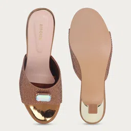 Anouk Embellished Party Stiletto Sandals with Buckles image 3