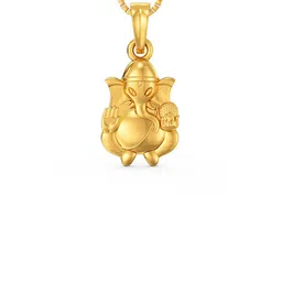 Joyalukkas Men 22KT Gold Shree Ganesh Pendant 2.2 g-image-4