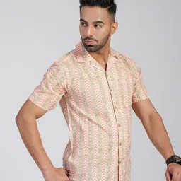 Cotton Curio Men Comfort Opaque Printed Casual Shirt-picture-19
