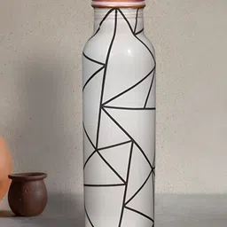 Allo Grey Single Copper Printed Water Bottle-picture-22