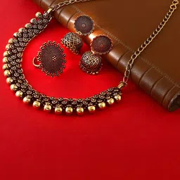 Haniya Gold-Plated Jewellery Set-picture-38
