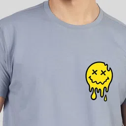 Greylongg Men Printed Applique T-shirt image 2