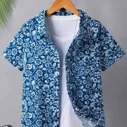 Maitri Fashion Unisex Kids Relaxed Floral Printed Casual Shirt-picture-39