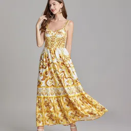 JC Collection Ethnic Motifs Print Maxi Dress-picture-23
