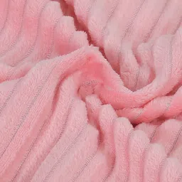 RD TREND Peach-Coloured Set of 5 Striped Square Cushion Covers image 2