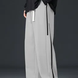 KAJARU Men Stain Resistant Relaxed Fit Trousers-image-0