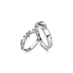 J.S ENTERPRISES Unisex Set of 2 Stainless Steel Finger Ring-picture-41