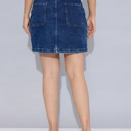 STORMY JEANS A-Line Mini Skirt image 3