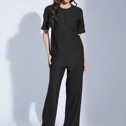 Selvia Round Neck Top And Trousers-image-0
