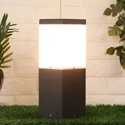 KINIS Grey & White Rectangle Rust-Resistant Outdoor Lamp image 4
