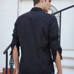 POE Men Smart Slim Fit Opaque Casual Shirt image 5