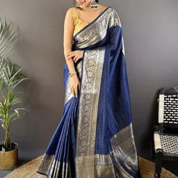 Mameraa Woven Design Zari Art Silk Handloom Kanjeevaram Saree image 3