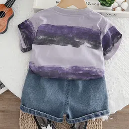 INCLUD Boys Striped T-shirt with Shorts image 3