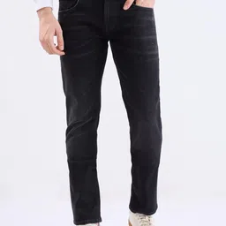 SPYKAR Men Black Cotton Slim Fit Low-Rise Jeans-picture-19