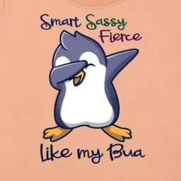 Arvesa Kids Typography Printed Extended Sleeves Applique T-shirt image 2