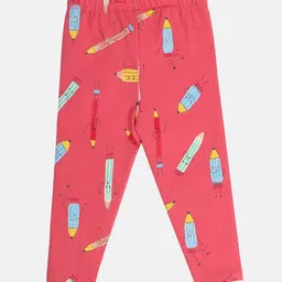 MINI KLUB Infant Girls Printed Mid-Rise Ankle-Length Leggings-picture-18