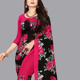 Moda Rapido Floral Printed Saree image 3
