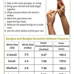 Lyzoo Set Of 2 Gold Alloy Artificial Stones Bangles image 2