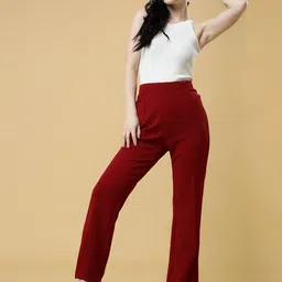 SZN Women Pack Of 3 Relaxed High-Rise Trousers image 5