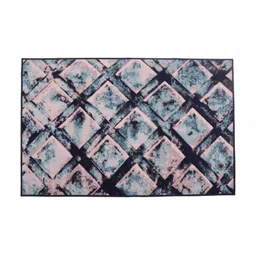 MODEFE Black Geometric Anti-Skid Nylon Carpet image 2