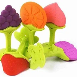 sbts Spoon Feeder & Baby Fruit Nibbler Soother & Silicone Teether (Combo Pack) - Silicone image 3