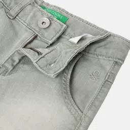United Colors of Benetton Boys Washed Denim Shorts image 4