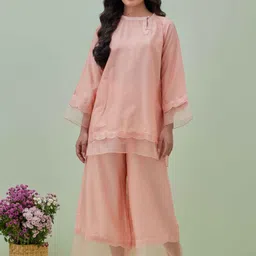 GRASS & SUNSHINE Round-Neck Tunic With Palazzo Co-Ords-picture-17