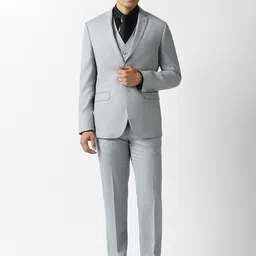 Van Heusen Men Slim Fit Single Breasted Three Piece Suit-picture-21