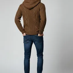 Mast & Harbour Men Cable Knit Pullover image 3