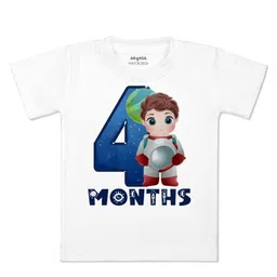 Arvesa Kids Typography Printed Applique T-shirt-picture-11