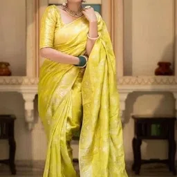 Aaishvyapparels Woven Design Zari Banarasi Saree image 2