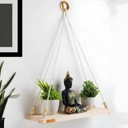 monvo Hanging Shelf with Wallhook Use Plants, Books, Decorative Items Gift Livingroom-picture-47
