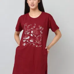 DDASPRATION Women Printed Pockets T-shirt-image-50