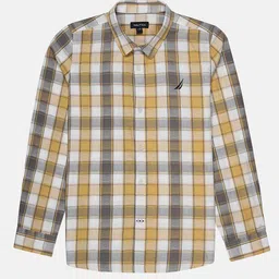 Nautica Boys Premium Checked Casual Shirt-image-37