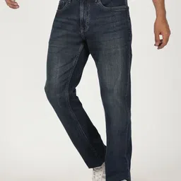 Greenfibre Men Straight Fit Light Fade Stretchable Jeans image 2