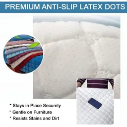 The Furnishing Tree Blue Polyester Sofa Covers With Arms image 5