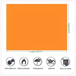 INDIAN ROYALS Orange Colored Waterproof Self-Adhesive Wall Sticker image 4