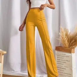 KASHIAN Women Relaxed High-Rise Trousers-image-14