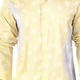 FRENCH CROWN Twill Men Standard Abstract Printed Cotton Shirt image 3