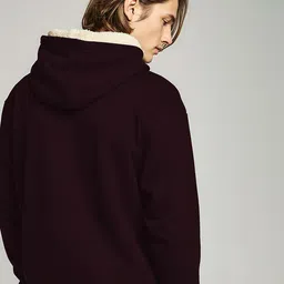 MaverIQ Men Printed Hooded Pullover Sweatshirt image 3