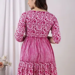 SupBir Women Yoke Design Maternity Anarkali Kurta image 4