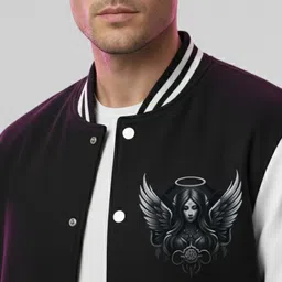 barmanic Men Graphic Print Fleece Jacket image 4