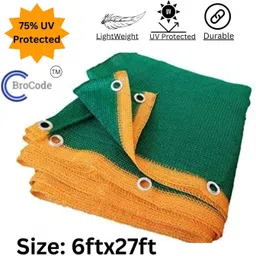 brocode Green shade net 6x27 75% green net for garden fencing balcony boundary house net Portable Green House-picture-18