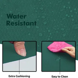 werfit 6mm Ultra Luxurious EVA Yoga Mat with Carrying Bag, Anti Skid, Home & Gym, Men Green 6 mm Yoga Mat image 4