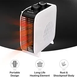 shreyansh Portable Room Heater for Home, 2 Heat Settings-1000W/2000W - 2400 RPM Fan Room Heater image 3
